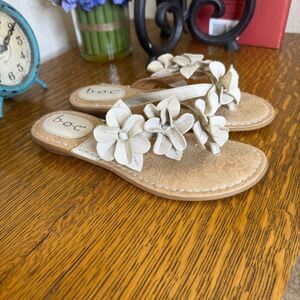 B.O.C. Born Concepts Beige Adney Floral Sandal Sz 6 Retro, Fairycore, Soft Girl